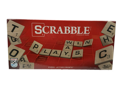 Hasbro Scrabble Crossword Game Classic Word Game A8166 - Brand New Sealed