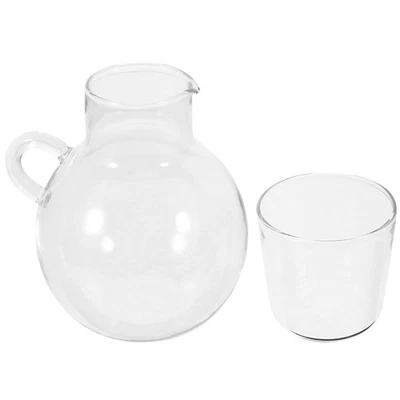  Wasser Kanne Karaffe Mit Tasse Nachttischkaraffe Wasserkaraffe Für Den - Bild 1 von 4