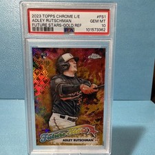 #16/50 Adley Rutschman Topps 2023 Chrome Future Stars Gold Refractor FS-1 PSA 10