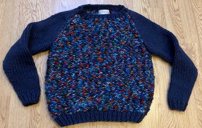 ROWAN super grober bunter großer Wollpullover Jersey S/M gebraucht, in einwandfreiem Zustand