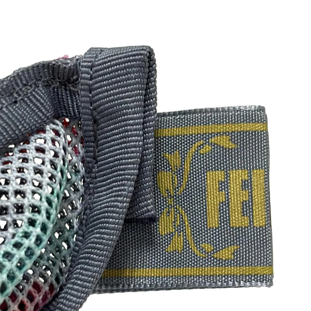 FEILER - Gray Yellow Multi Polyester Pouch - image 5