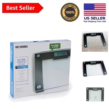 Clear Voice Talking Scale - 550lbs Max with Extra Wide Design & LCD Display