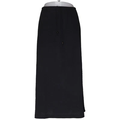 Jupe maxi H&M, taille : L, noir, polyester/élasthanne, unicolore, femme #uef - Photo 1/4