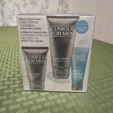 Best of Clinique Men Travel 3pc Set NEW Face Wash Shave Cream Hydrate Water Gel