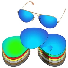 Lenslog Polarized Replacement Lens For-Ray-Ban Aviator RB3025 58mm Options