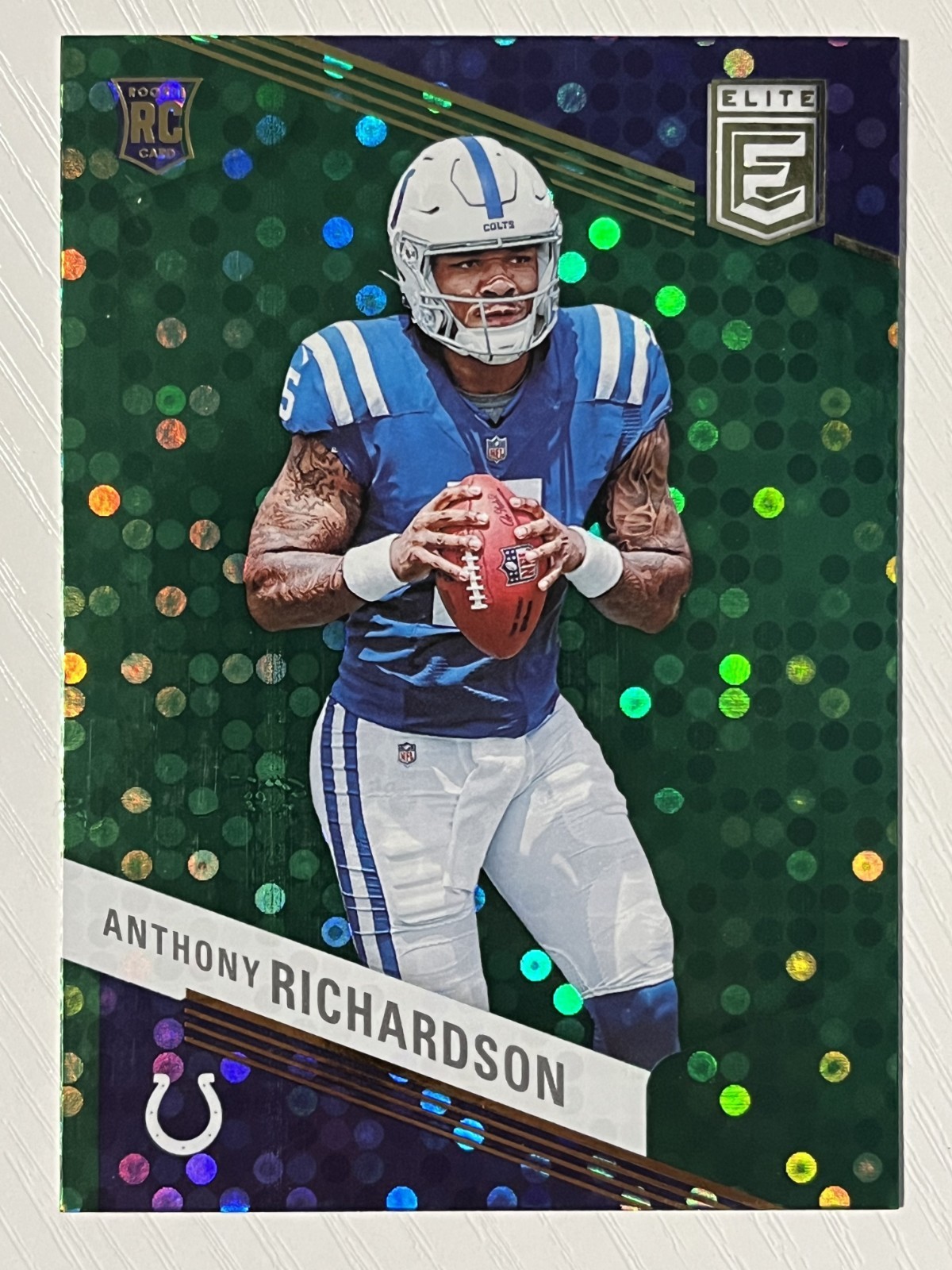 Anthony Richardson 2023 Panini Donruss Elite Green Disco RC #102 Colts