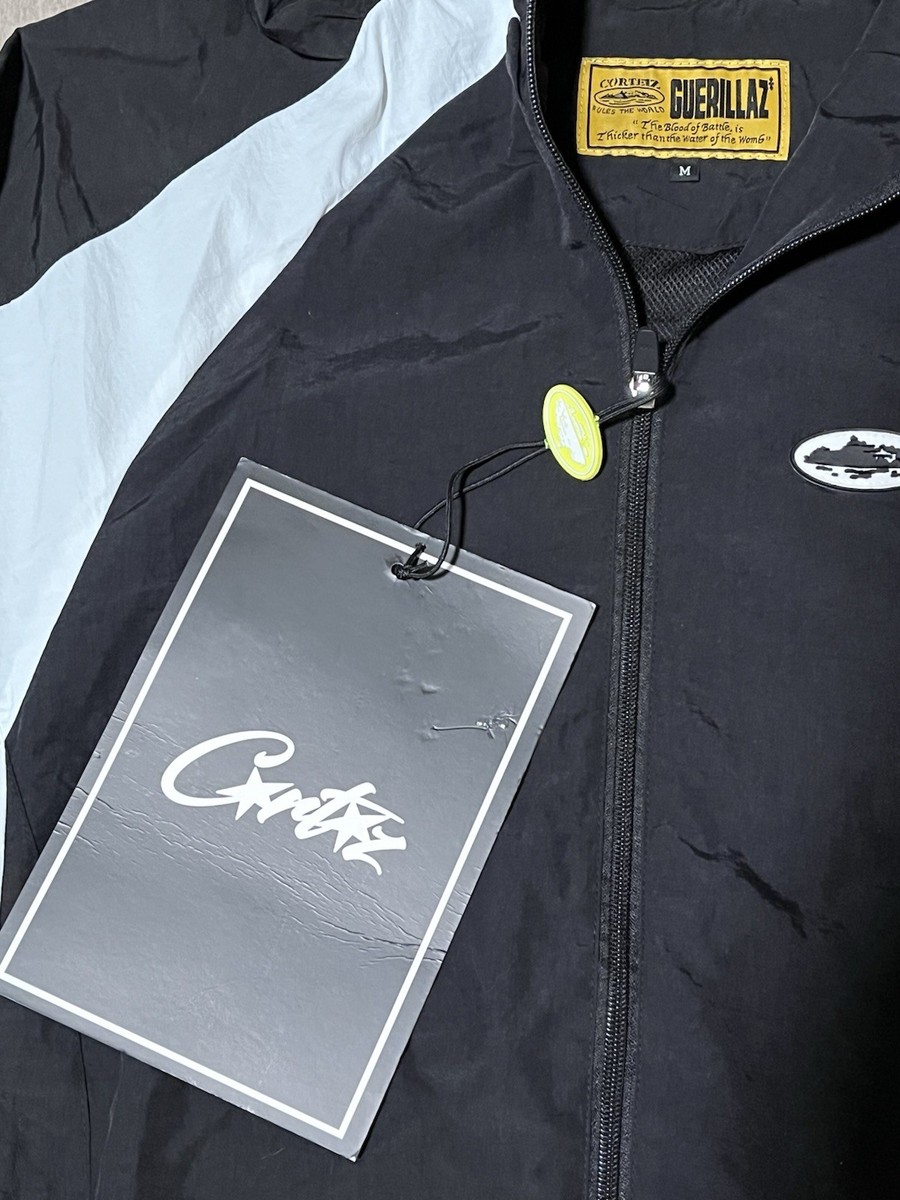 Corteiz White And Black Shuku Windbreaker Jacket Rare Size M NWT