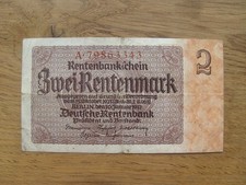 Rentenbankschein 2 Rentenmark 1937 - A 79863343