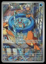 Squirtle 148/142 Illustration Rare Stellar Crown Pokemon Holo Near Mint