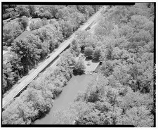 Photo:Clara Barton Pkwy Lock 7 C&O Canal Aerial View 1900s