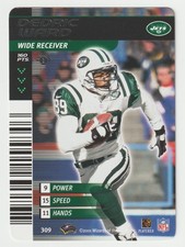 Dedric Ward - NY Jets (Football Card) 2001 Showdown - 2002 1st Ed # 309 - Mint