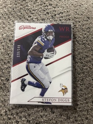 2016 Panini Prime Signatures - Stefon Diggs #74 Prime Proof Red /149