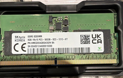 SK hynix 8GB DDR5 SO-DIMM PC5-5600B ECC 262-Pin RAM HMCG66AGBSA092N