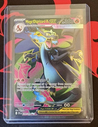 Pokémon TCG Mega-Charizard Ex Full Art 109/094 Phantasmal Flames Ultra Rare EX