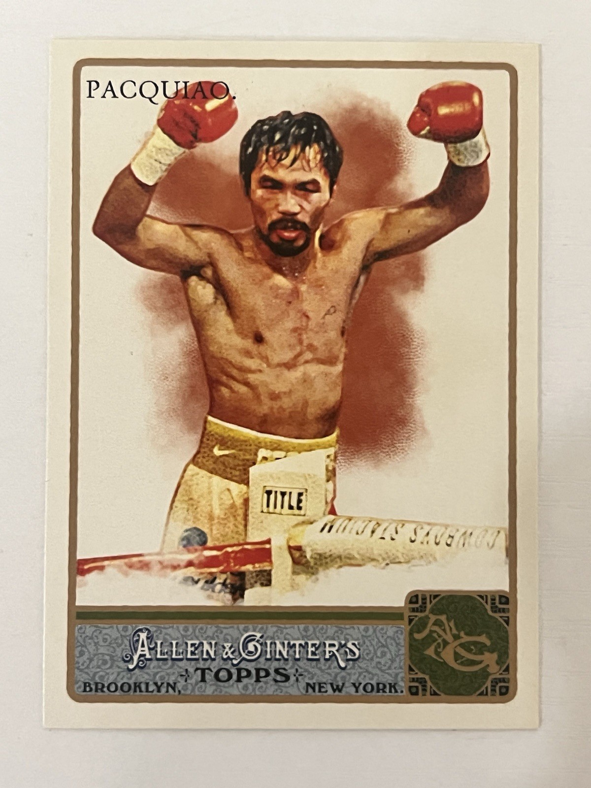 Topps 2011 Allen & Ginter's Manny Pacquiao #262 World Champion Boxer Boxing