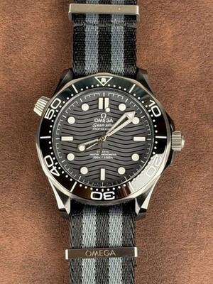 Omega Seamaster Diver 300M 42mm Titanium Gray Dial NATO Strap