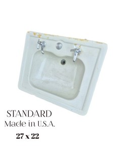 VINTAGE ANTIQUE AMERICAN STANDARD WHITE SINK PORCELAIN  