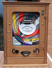 ALLWIN DE LUXE VINTAGE RETRO PENNY ARCADE AMUSEMENT MACHINE