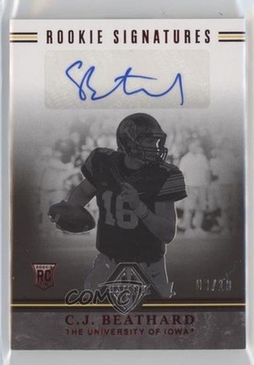 2017 Panini Majestic Signatures Red 3/10 CJ Beathard #149 Rookie Auto RC 0y2a