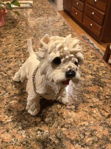 West Highland White Terrier ( Westie) Figurine Resin ,masterfully crafted 8x9x5”