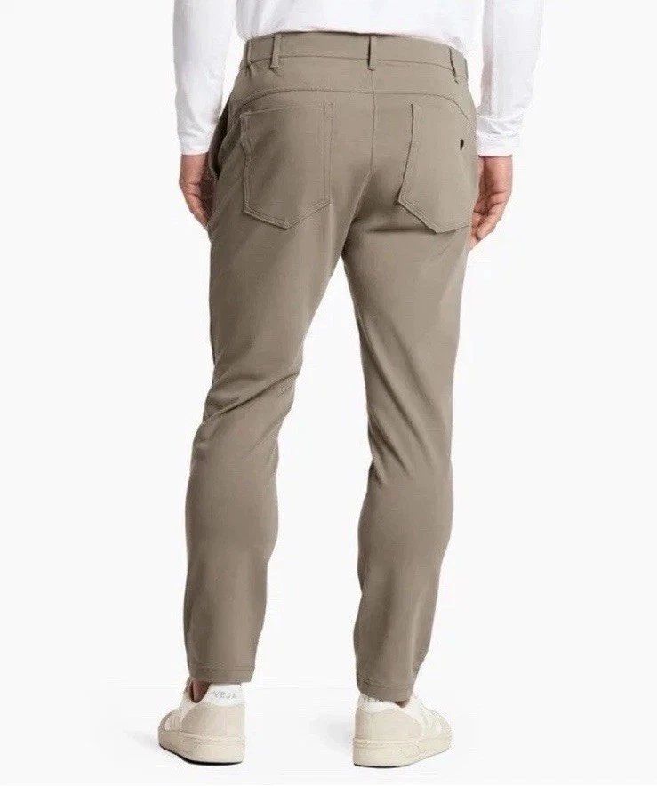 Public Rec Mens Gamechanger Performance Straight Leg Chino Pants Ash Beige 40x32