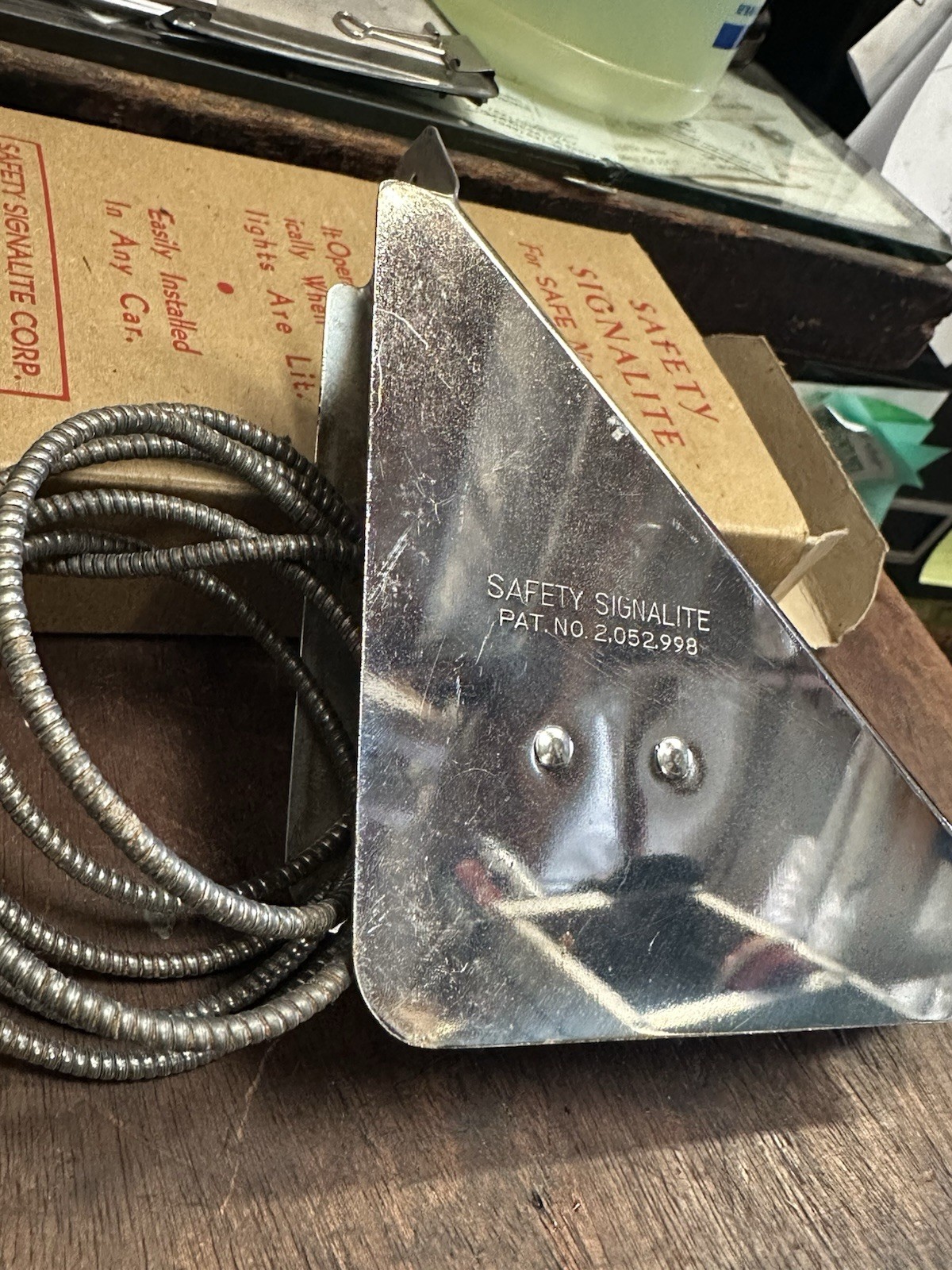 NOS 1940’s Safety Signalite Chevy Accessories Bomb Lowrider Kustom Lead Sled