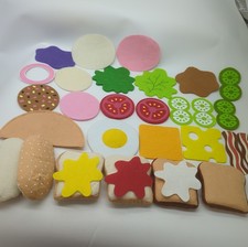 Melissa Doug Felt Food Sandwich Play Food Set 31 Piece Lot