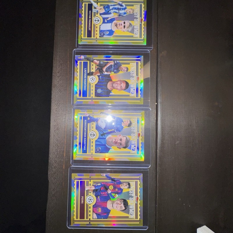 Topps Finest Showmen UCL 2024-25 Insert Lot 4 FS-3 FS-4 FS-5 FS-12