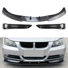 Front Bumper Spoiler Lip+Side Splitter Cover Trim For BMW 3 Series E90 E91 320i