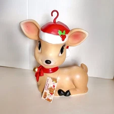 Cracker Barrel Christmas Baby Deer Fawn Blo Mold Decoration Ornament LED Light