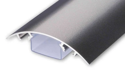 ALUNOVO TV Design Aluminium Kabelkanal Titanium DB703 seidenmatt metallic - Bild 1 von 4