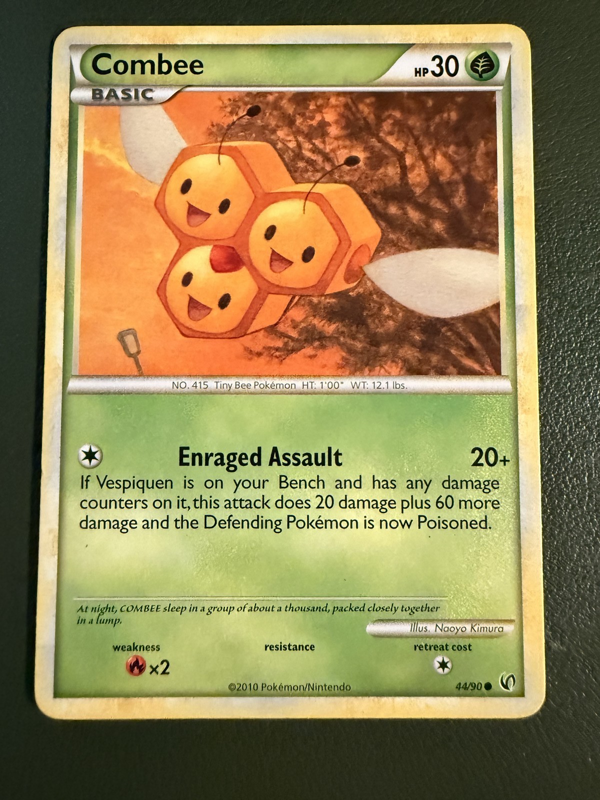 Pokemon TCG Combee 44/90 HS—Undaunted HGSS3 LP