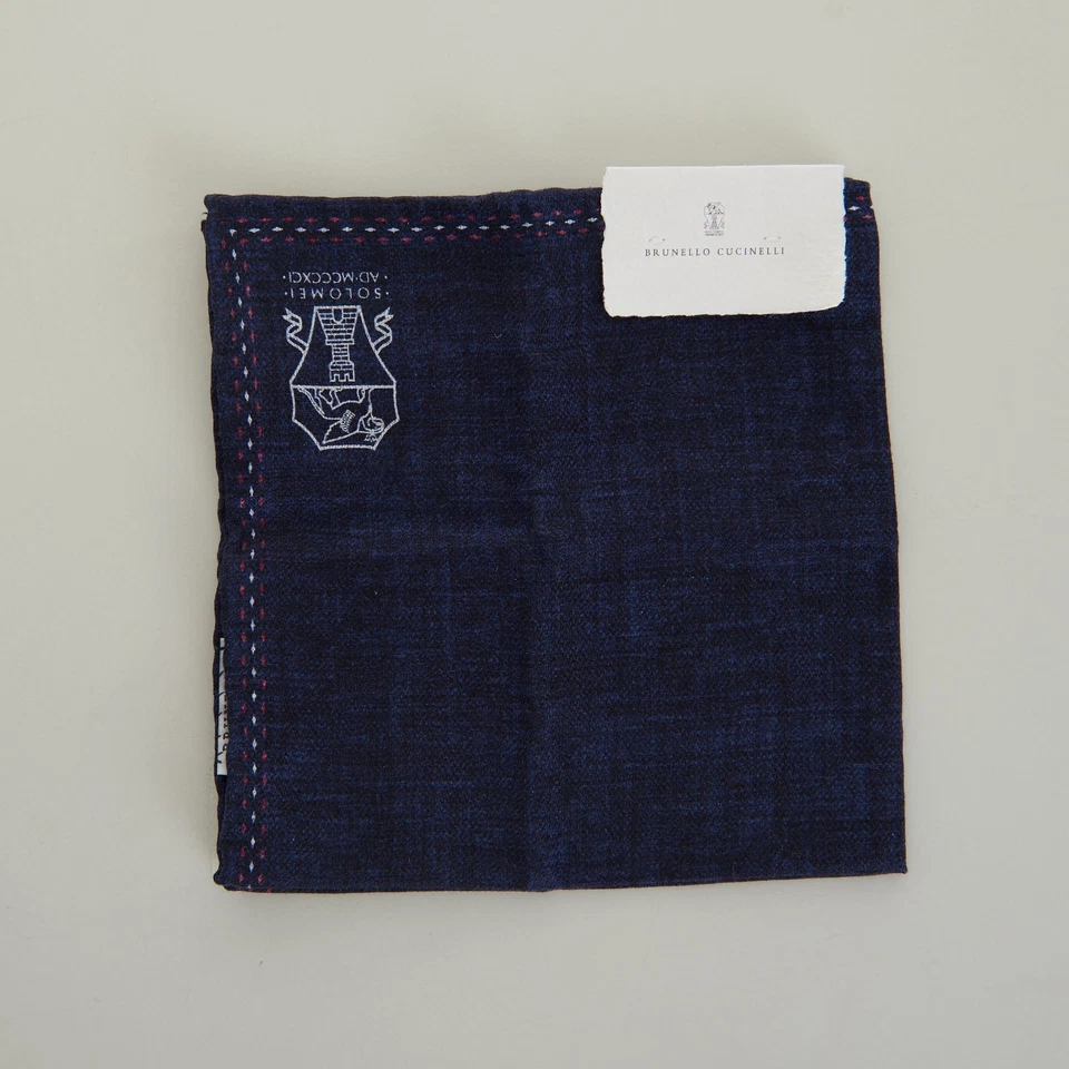 BRUNELLO CUCINELLI 280$ Bufanda Cuadrada Bolsillo - Seda Foto 2 de 3