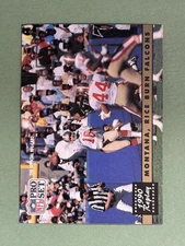 Montana, Rice Burn Falcons 1991 Pro Set San Francisco 49ers #329 CC813