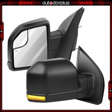 Pair Side Towing Mirrors Power Heated Turn Signal For 2015-2020 Ford F-150 F150