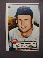 1952 Topps Baseball Card # 137 Roy McMillian, OC, Excellent / Very Good Cond