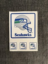NFL Seattle Seahawks Vintage Sticker Sheet of 4 Football Helmet Logo Stickers