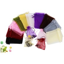 Organza Bags 5x7 Inches 100 Pack - Wedding Baby Shower Party