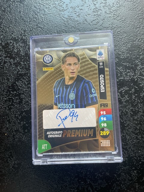 Francesco Pio Esposito Autografo /99 Autografato Panini Adrenalyn XL First Auto