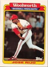 1991 Topps Woolworth Baseball Highlights Jose Rijo Cincinnati Reds #33
