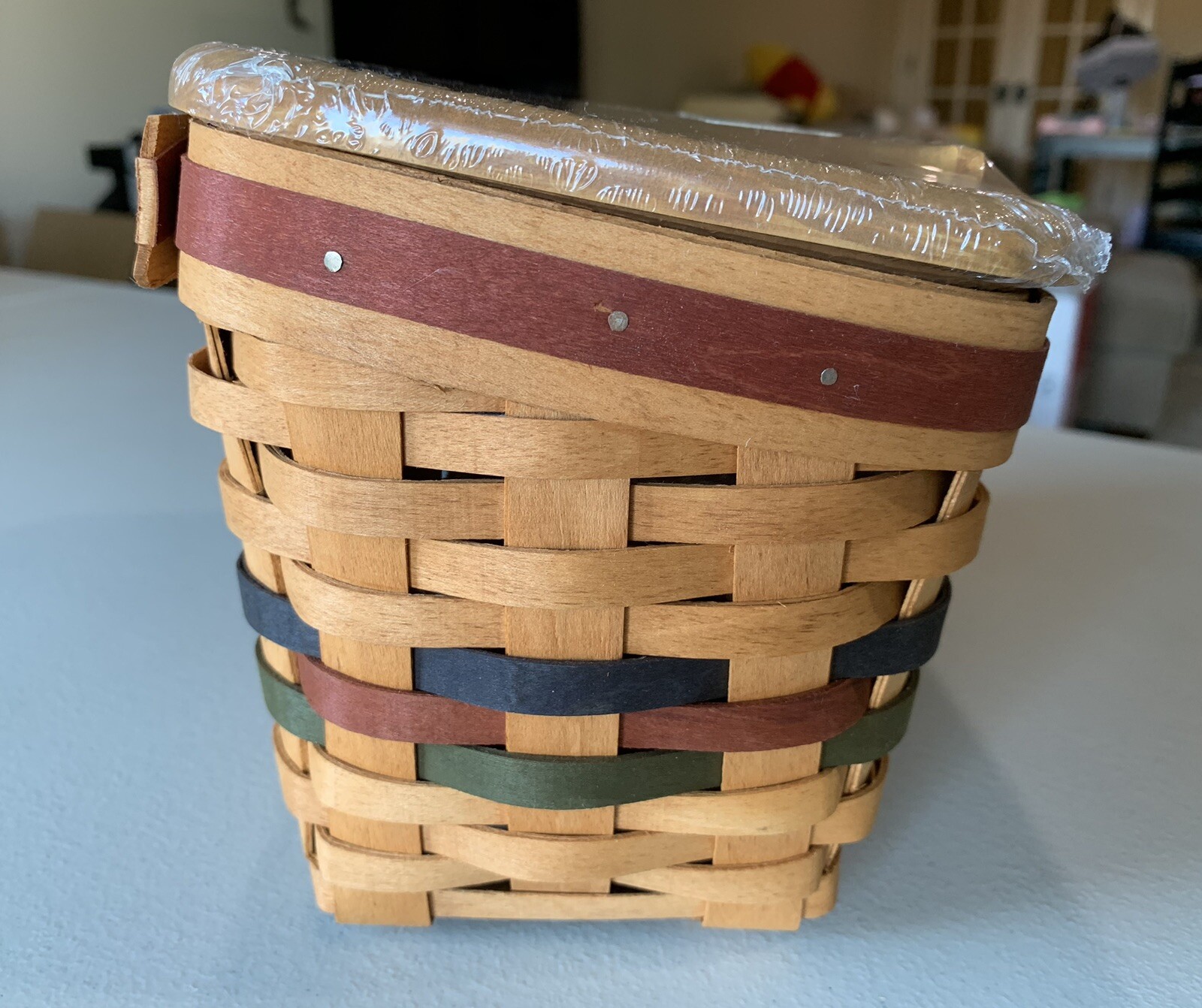 LONGABERGER RECIPE BASKET Shades of Autumn 1994 New SEALED Lid + Cards