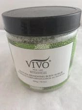 Vivo Per Lei Botancal 19.4 ounce Matcha Renewing Body Scrub Spa Like Treatment