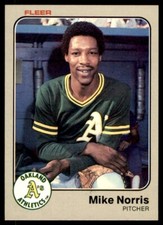 1983 Fleer - #530 Mike Norris Oakland Athletics Baseball Card