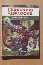 Monster Manual core book for D D Dungeons  Dragons 4th hard back USED