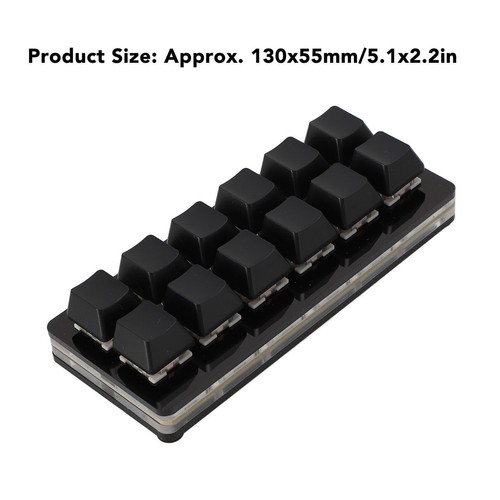 12 Tasten Gaming Tastatur USB Typ C Kabelgebunden Programmierbar RGB - Bild 2 von 18