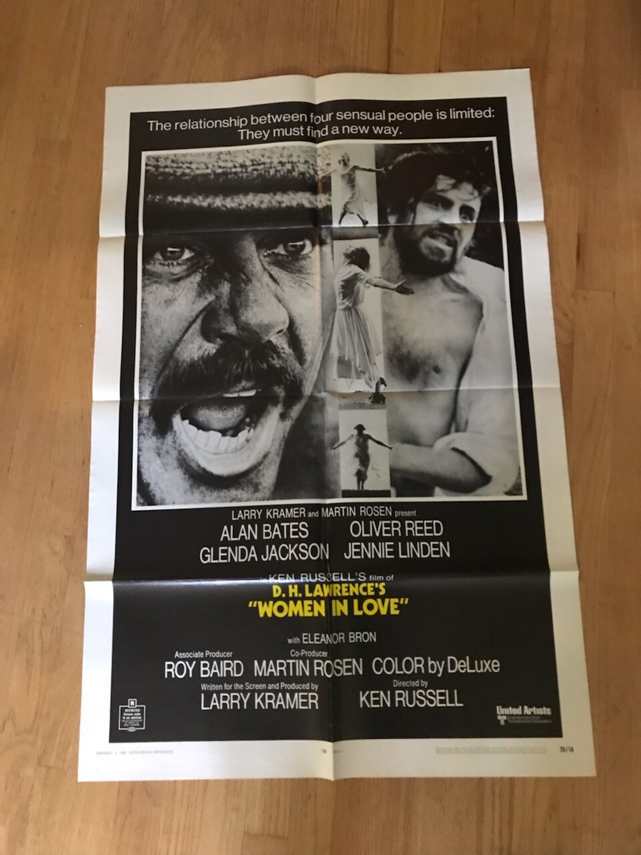 WOMEN IN LOVE original movie poster 1970 Ken Russell, Alan Bates