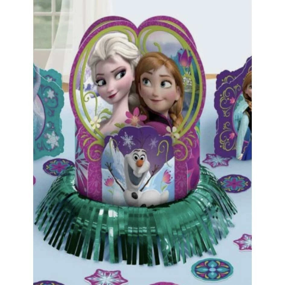 KIT DE DECORACIÓN DE MESA PCE CENTRO DISNEY FROZEN ELSA ANNA SUMINISTROS DE FIESTA CUMPLEAÑOS Foto 2 de 3