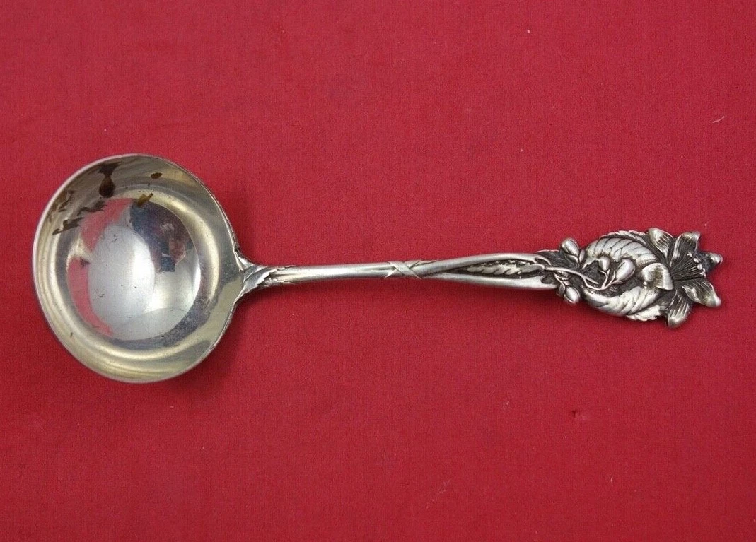 Orange Blossom by Durgin Sterling Silver Sauce Ladle 5 1/4"
