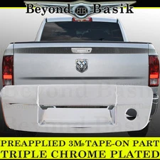 For 2009-2018 DODGE RAM 1500 Chrome Tailgate Handle COVER w/Key Hole No Cam Hole