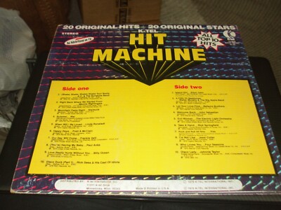 Hit Machine 20 Original Hits by Original Stars (1976, Vinyl LP, K